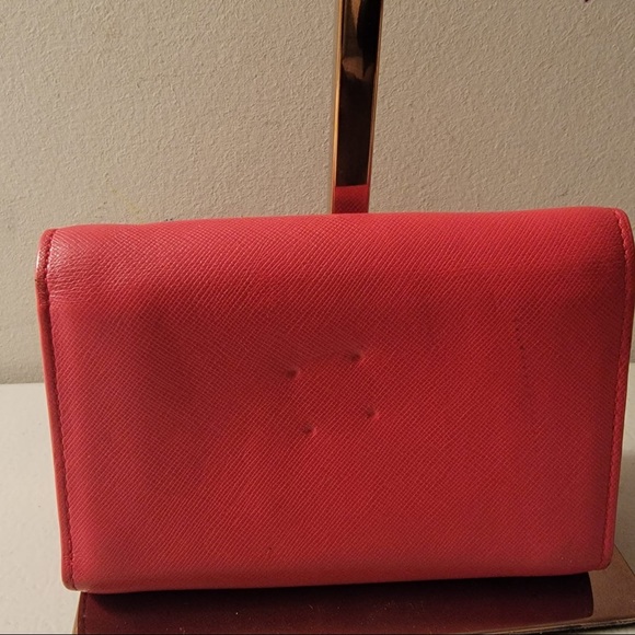 Mcm Red Leather Card Wallet - Picture 3 of 6